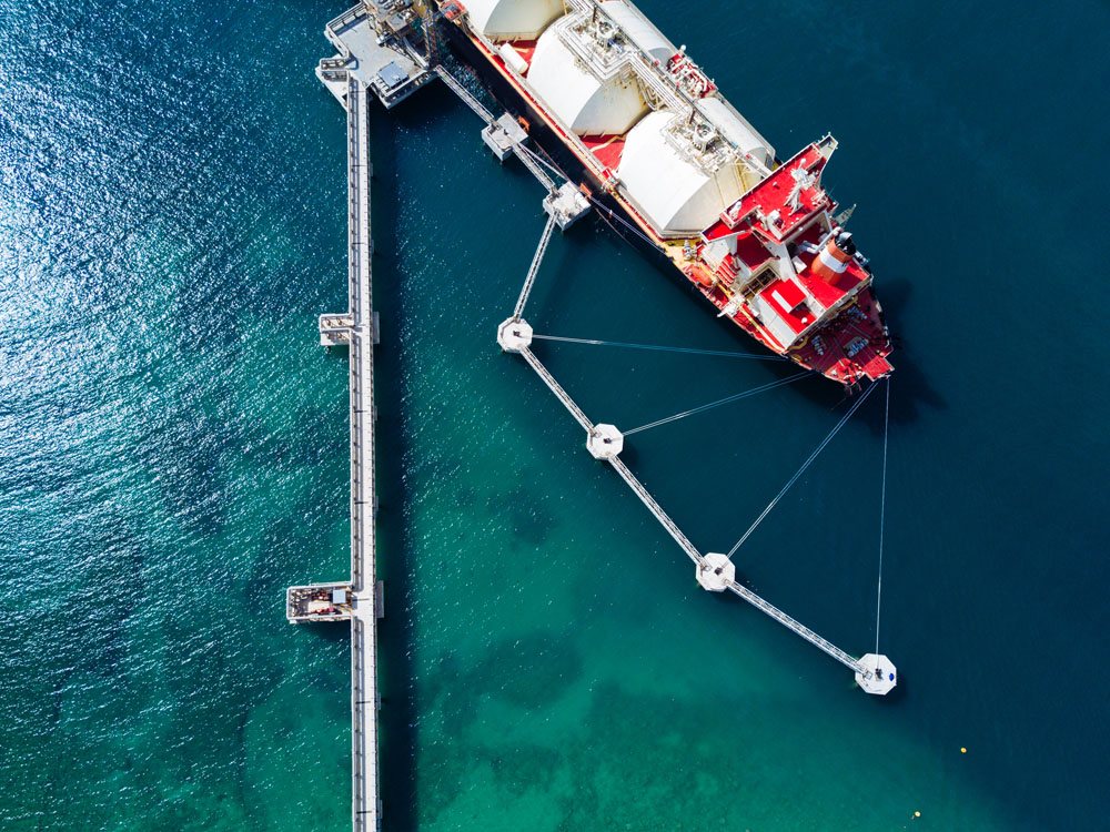 Commercial dock, port